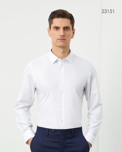 26.5% mulberry silk blended shirt