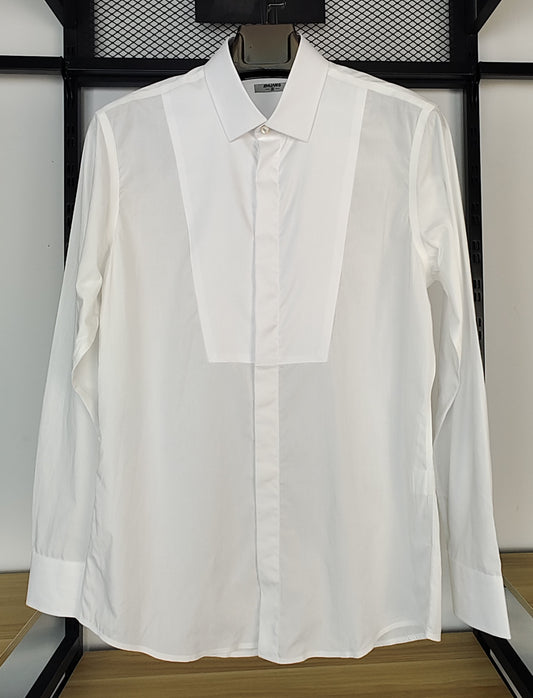 High percale cotton poplin Tuxdo Shirt