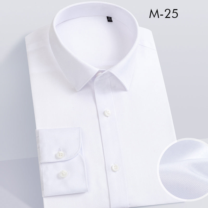 100% cotton DP non-iron men short-sleeve shirt