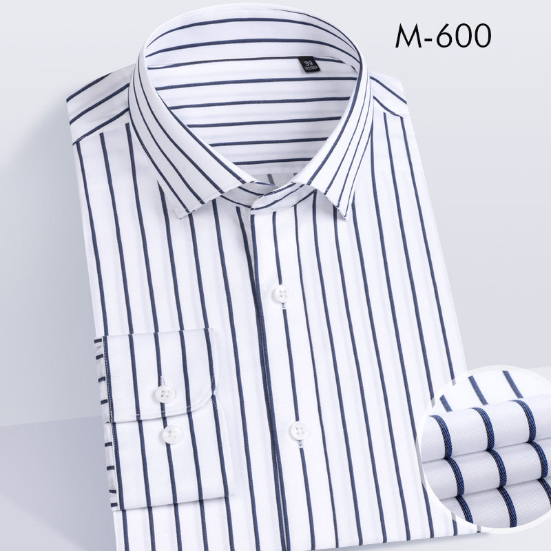 100% cotton DP non-iron men long-sleeve shirt