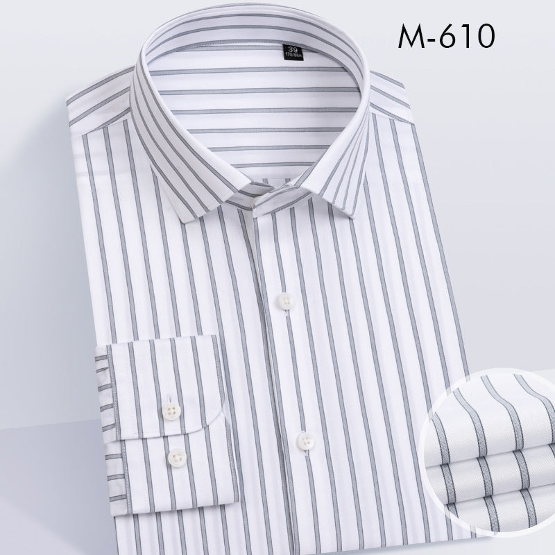 100% cotton DP non-iron men long-sleeve shirt