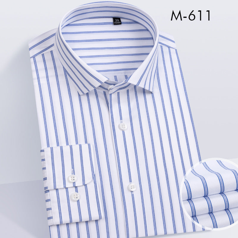 100% cotton DP non-iron men long-sleeve shirt