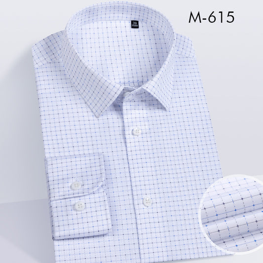 100% cotton DP non-iron men short-sleeve shirt