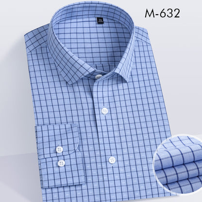 100% cotton DP non-iron men short-sleeve shirt