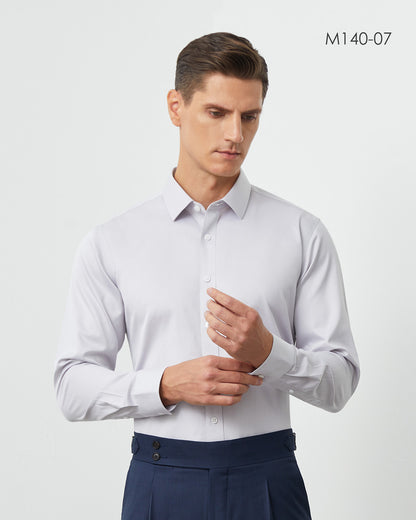 100% cotton DP non-iron men long-sleeve shirt