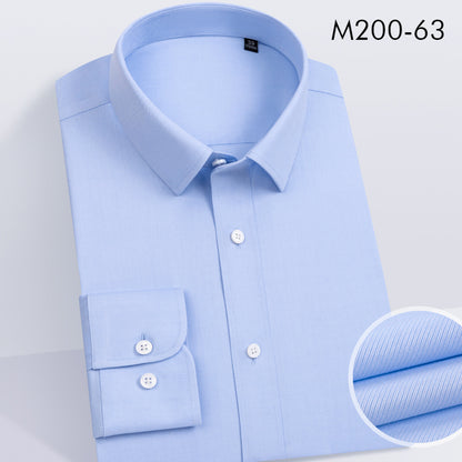 100% cotton DP non-iron men short-sleeve shirt