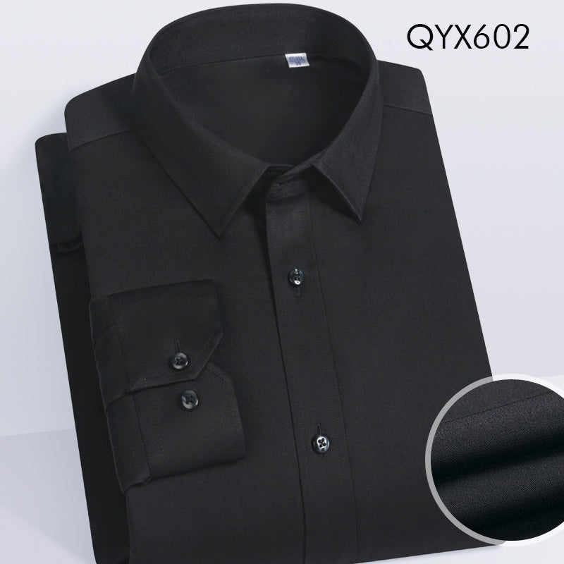 Bamboo stretch wool padding men long-sleeve shirt