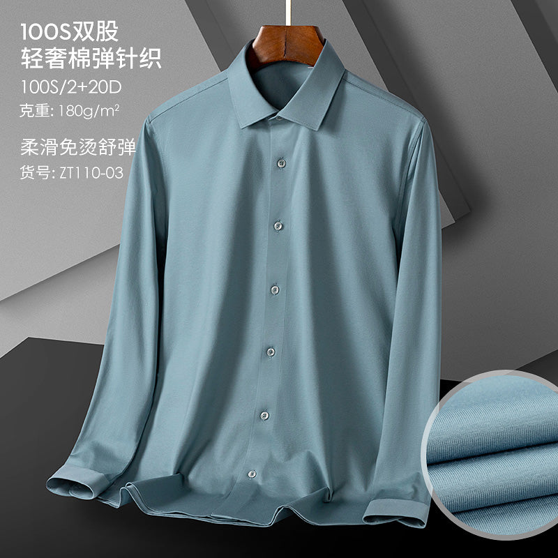 ZT110-03 Cotton/Spandex knitted shirt