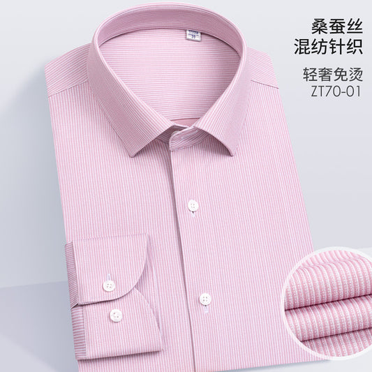 ZT70-01 Silk blended knitted shirt