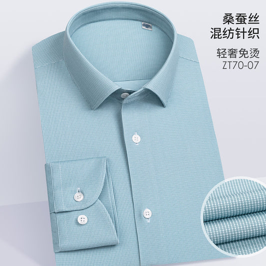 ZT70-07 Silk blended knitted shirt