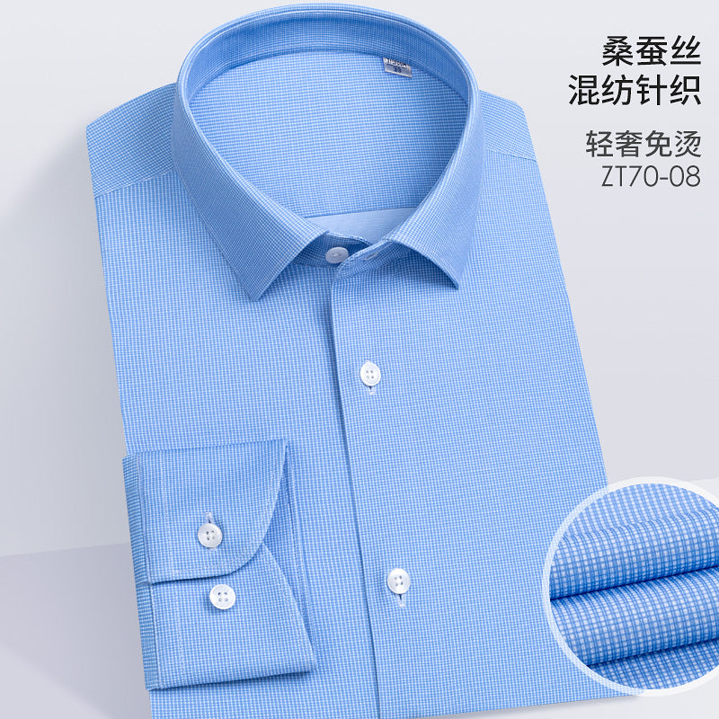 ZT70-08 Silk blended knitted shirt