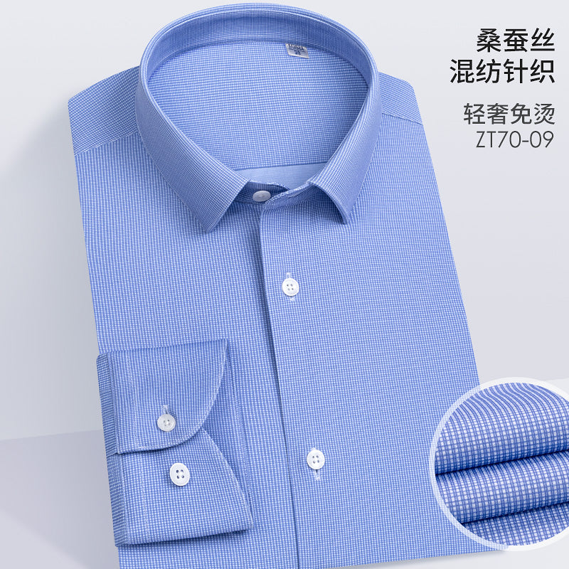 ZT70-09 Silk blended knitted shirt