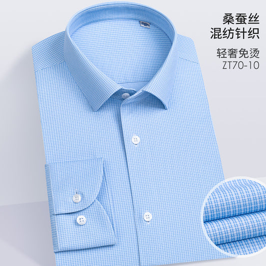 ZT70-10 Silk blended knitted shirt